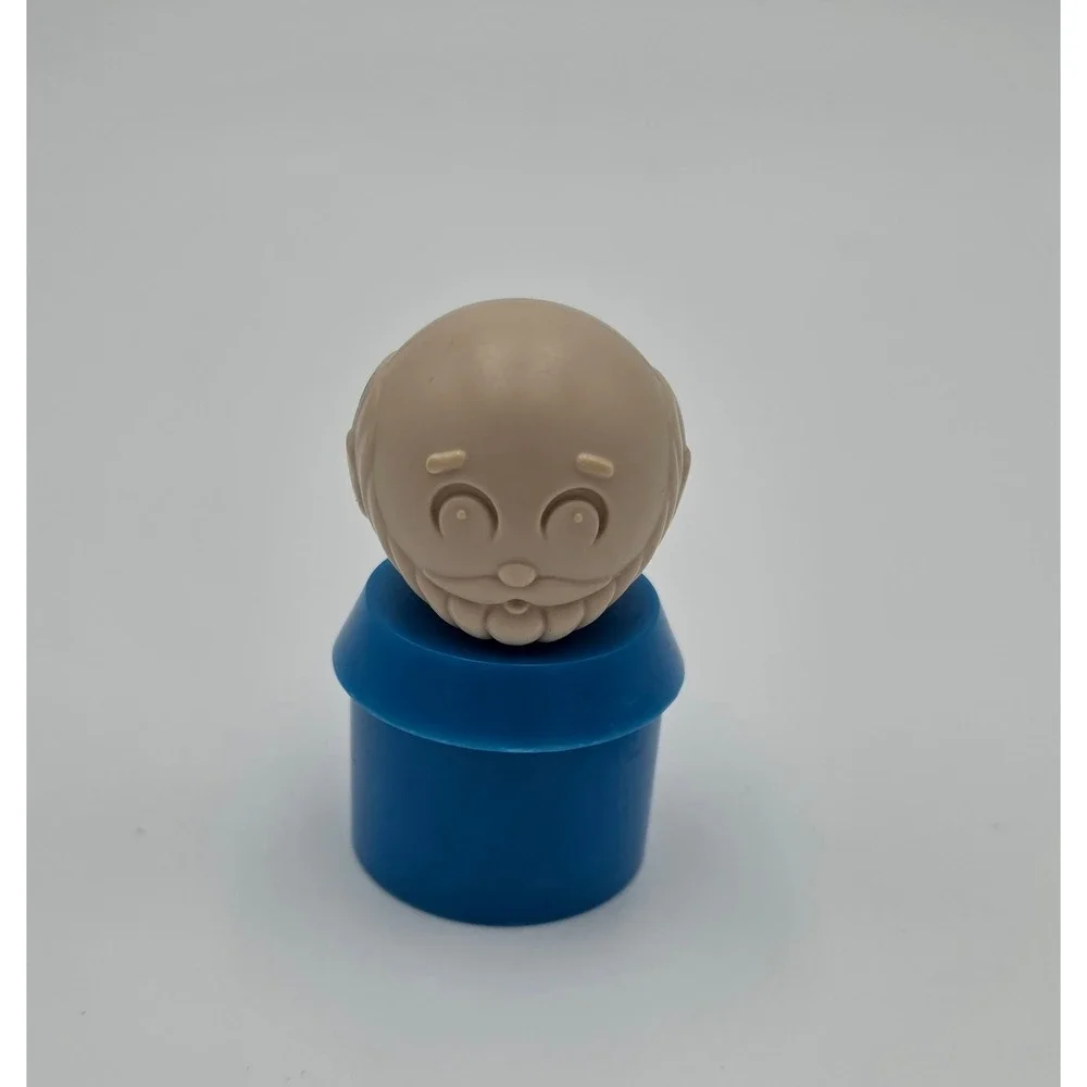 Vintage Tuppertoys Noah Figure Blue Tan Dart Ind 1735B-3 Replacement Piece